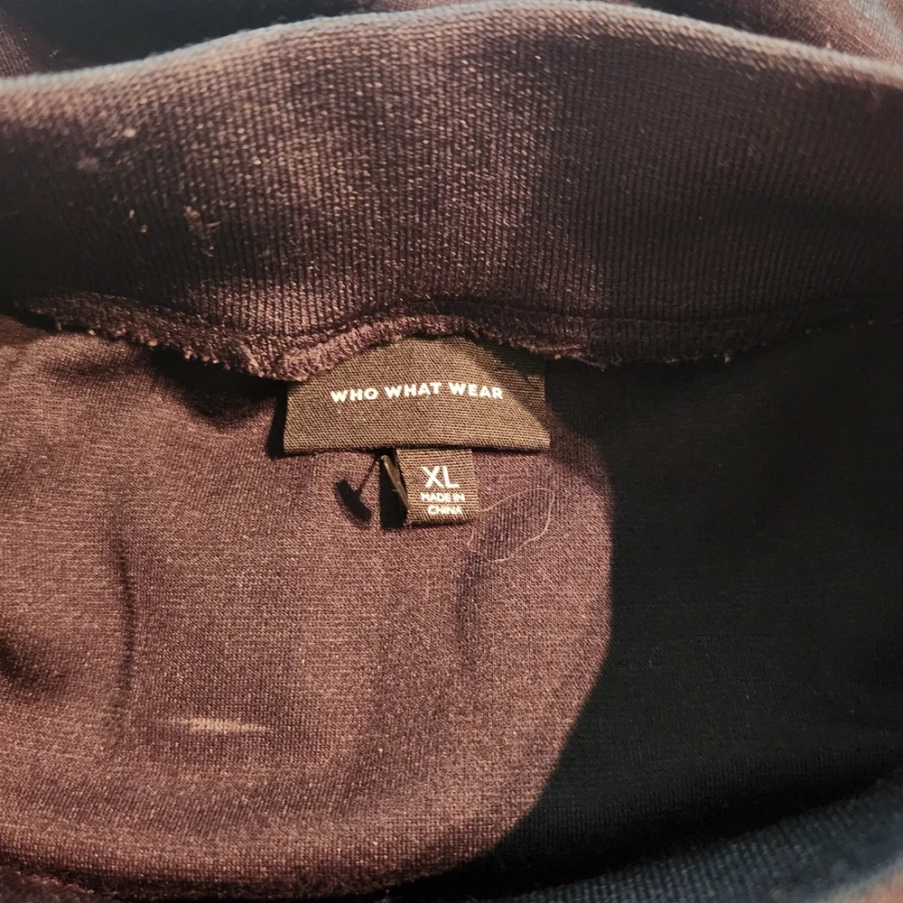 Who What Wear Black Midi Dress Size XL - Picture 2 of 8